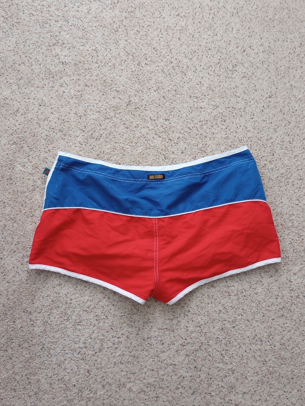 Vintage Big Flirt Hawaiian Reversible Swim Shorts - Picture 8 of 10